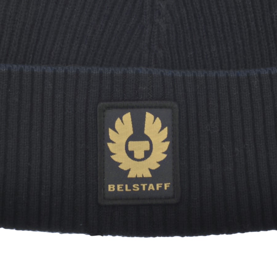 Belstaff Logo Holton Beanie Black Mainline Menswear United States