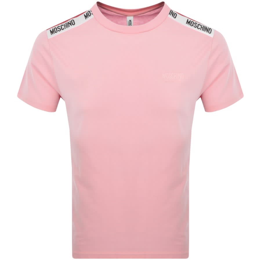 Pink moschino sale t shirt