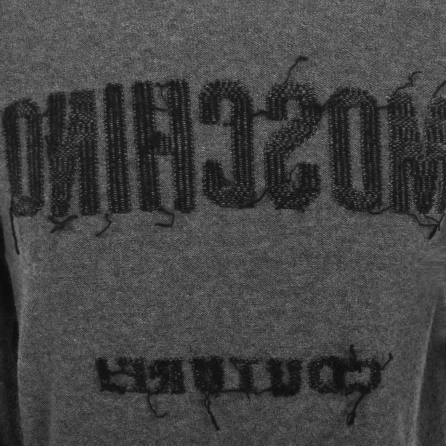 Moschino Knit Logo Sweatshirt Grey