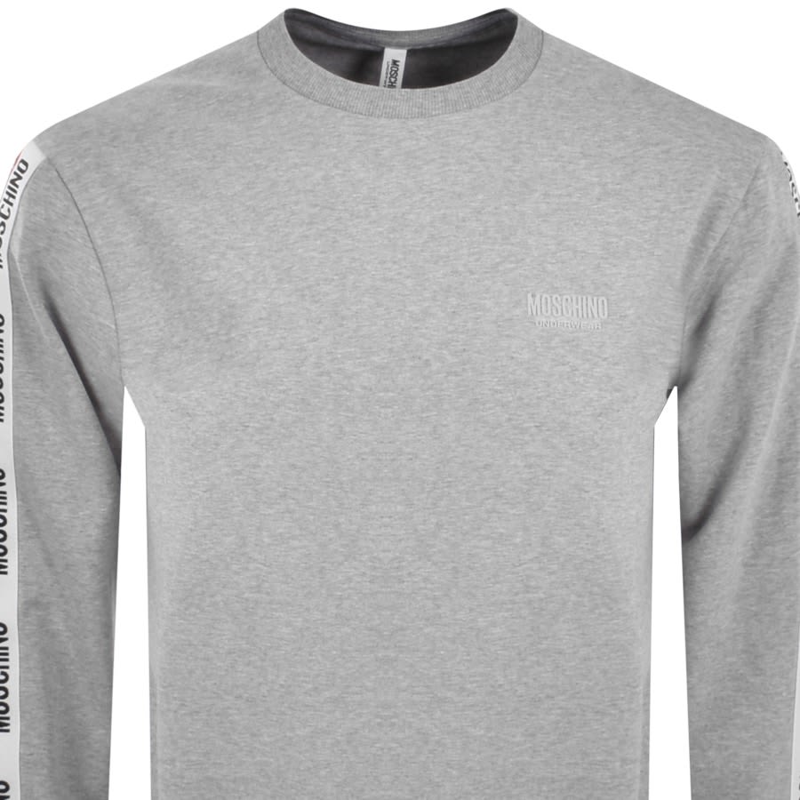 Moschino Tape Logo Sweatshirt Grey Mainline Menswear United States