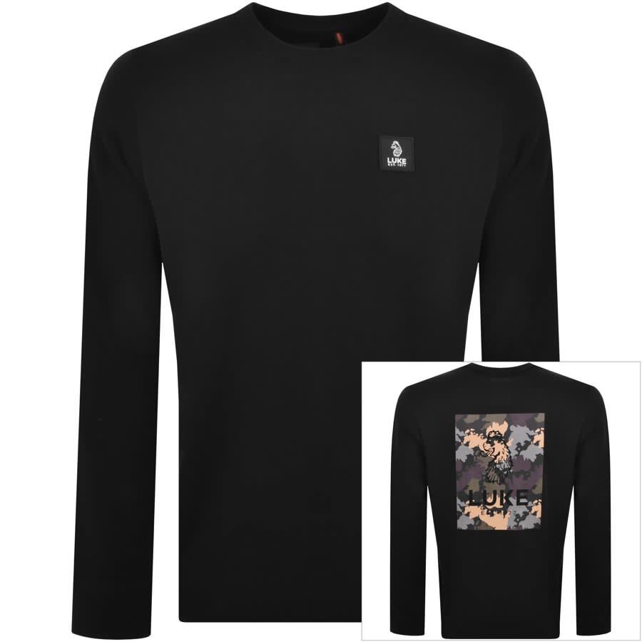 Luke 1977 Sycamore Back Print Sweatshirt Black