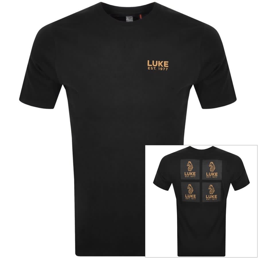 Luke 1977 Back 4 Print T Shirt Black | Mainline Menswear