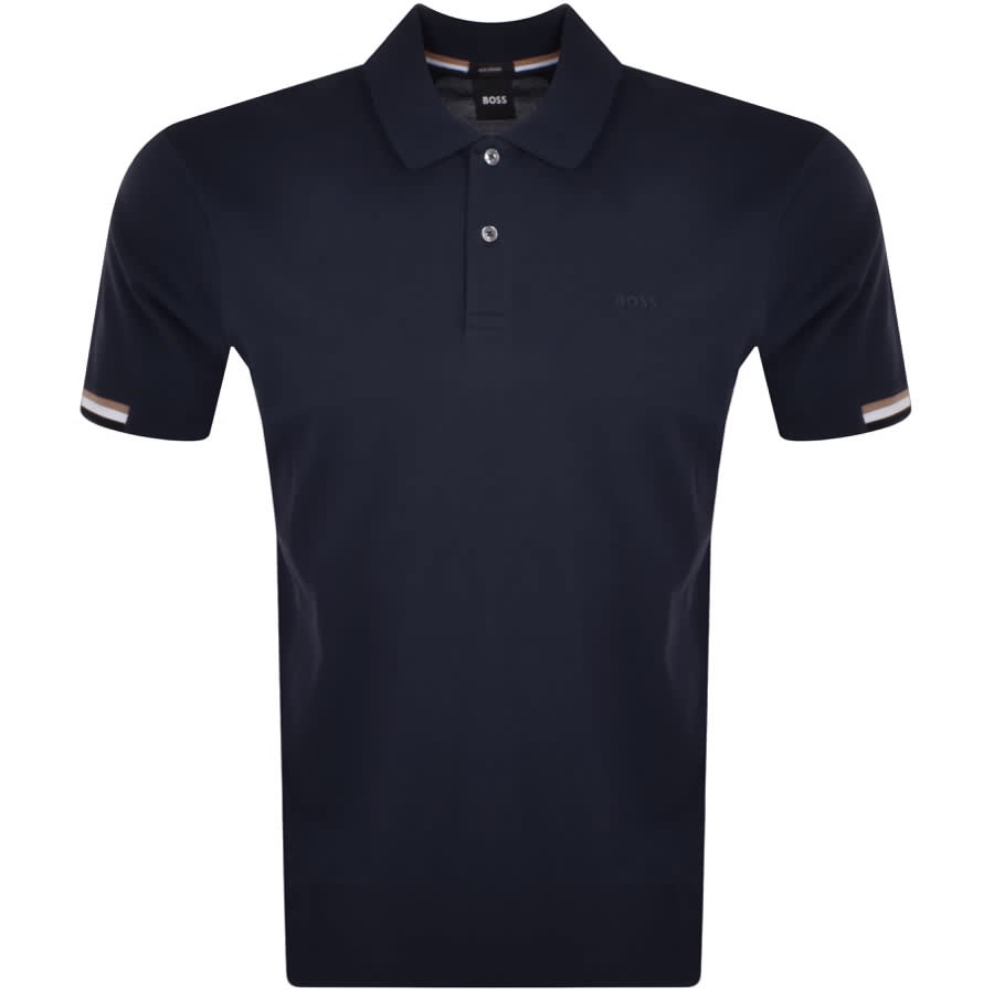 BOSS Parlay 147 Short Sleeved Polo T Shirt Navy | Mainline Menswear
