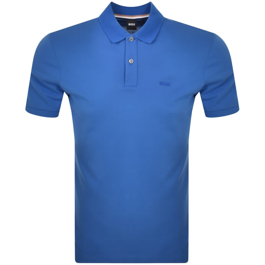 BOSS Pallas Polo T Shirt Blue | Mainline Menswear