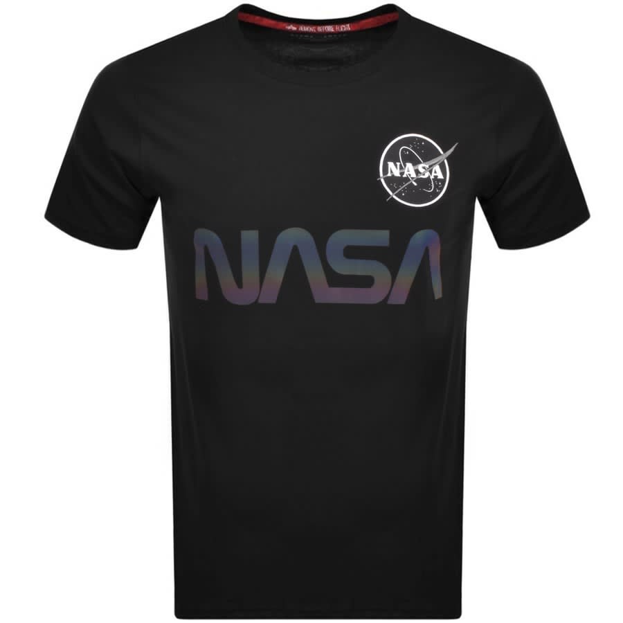 Alpha Industries Nasa Reflective T United Mainline | Black Shirt Menswear States