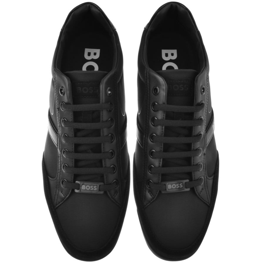 BOSS - Sneakers in leather and carbon fiber