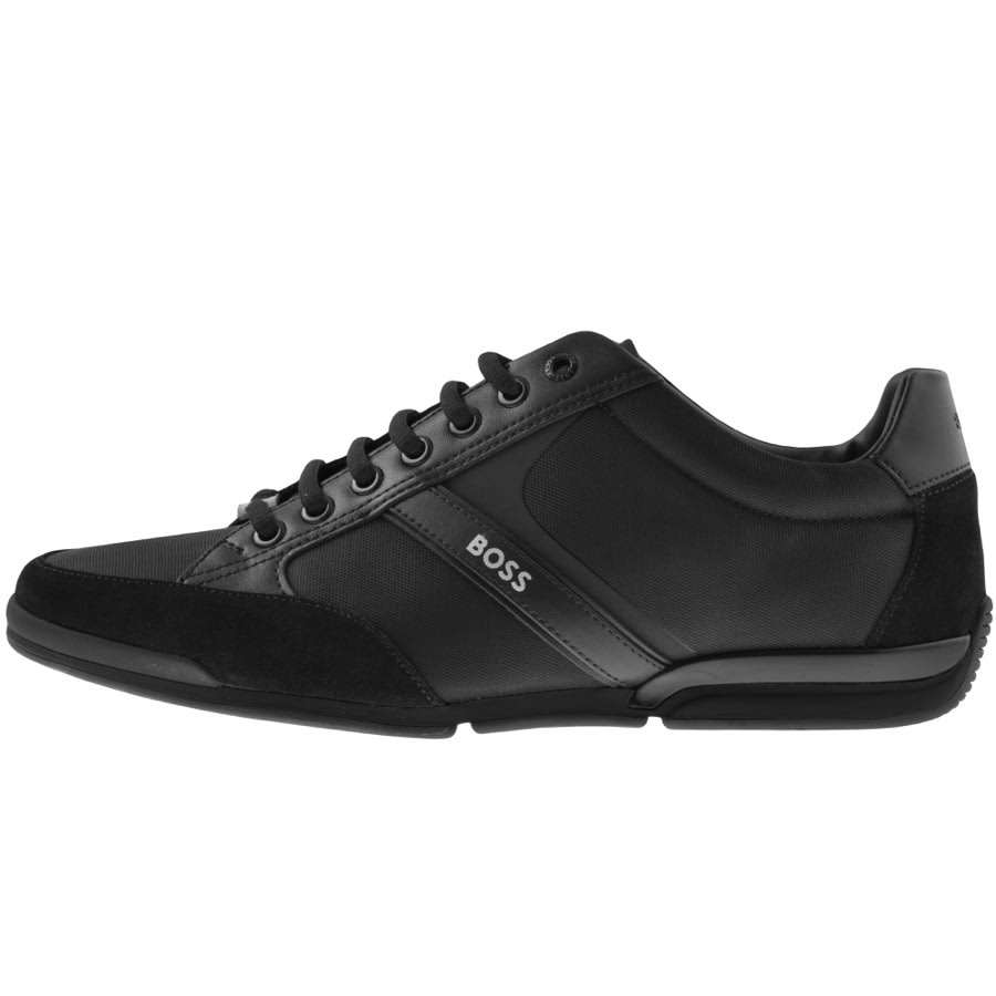 Hugo Boss Men's Parkour Black & White Sneakers New in Box | eBay