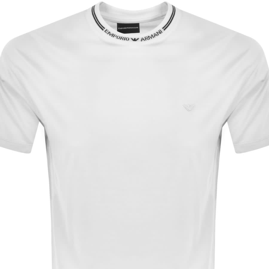 Armani white t shirt new arrivals