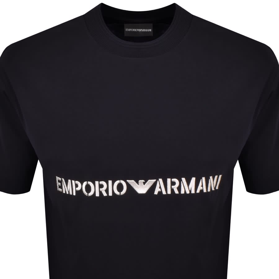 Emporio Armani Shiny Big Logo Muscle Shirt Black 112018-3R755-00020 at  International Jock