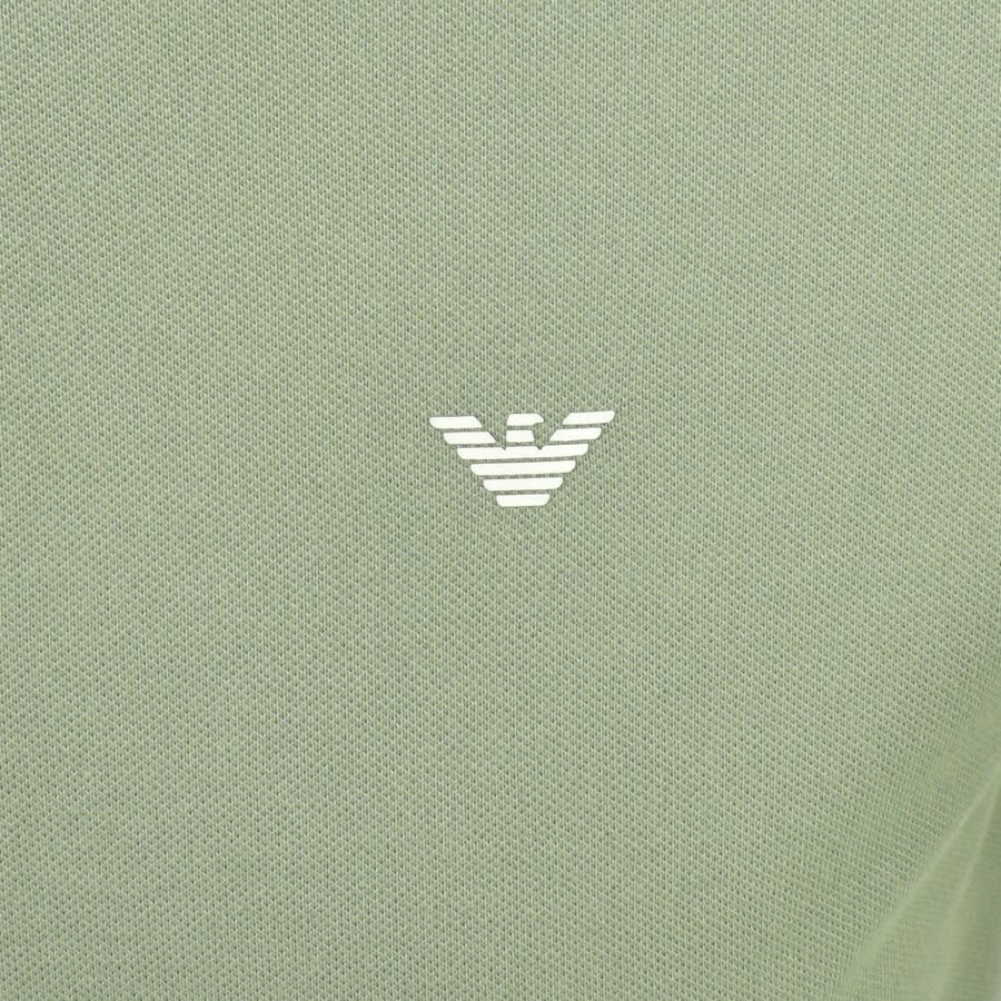 Emporio Armani Short Sleeved Polo T Shirt Green Mainline Menswear