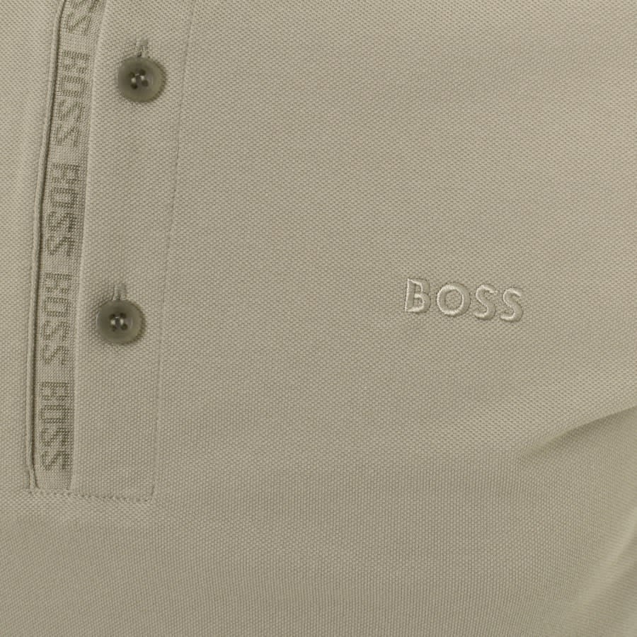 Boss store khaki polo