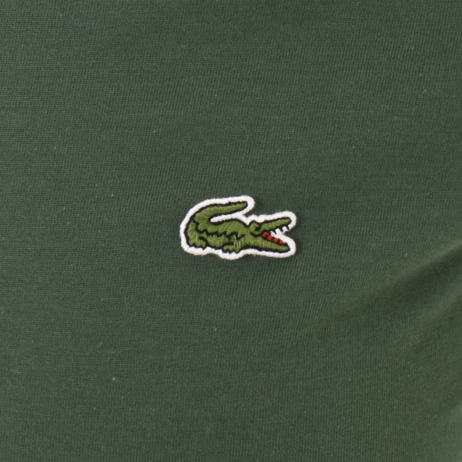 Lacoste olive green sales t shirt
