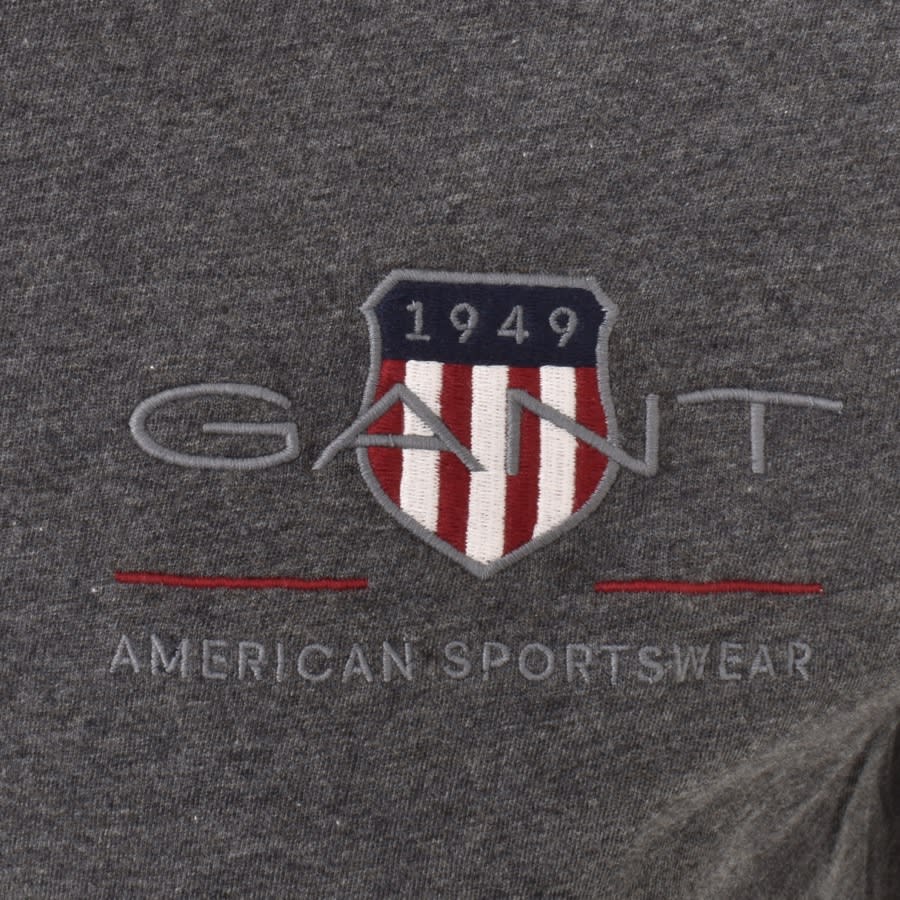Gant Original Archive Crest T Shirt Grey Mainline Menswear Sweden