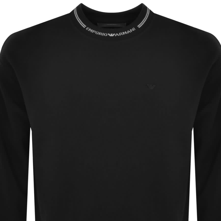 Emporio armani crew 2025 neck logo sweatshirt grey
