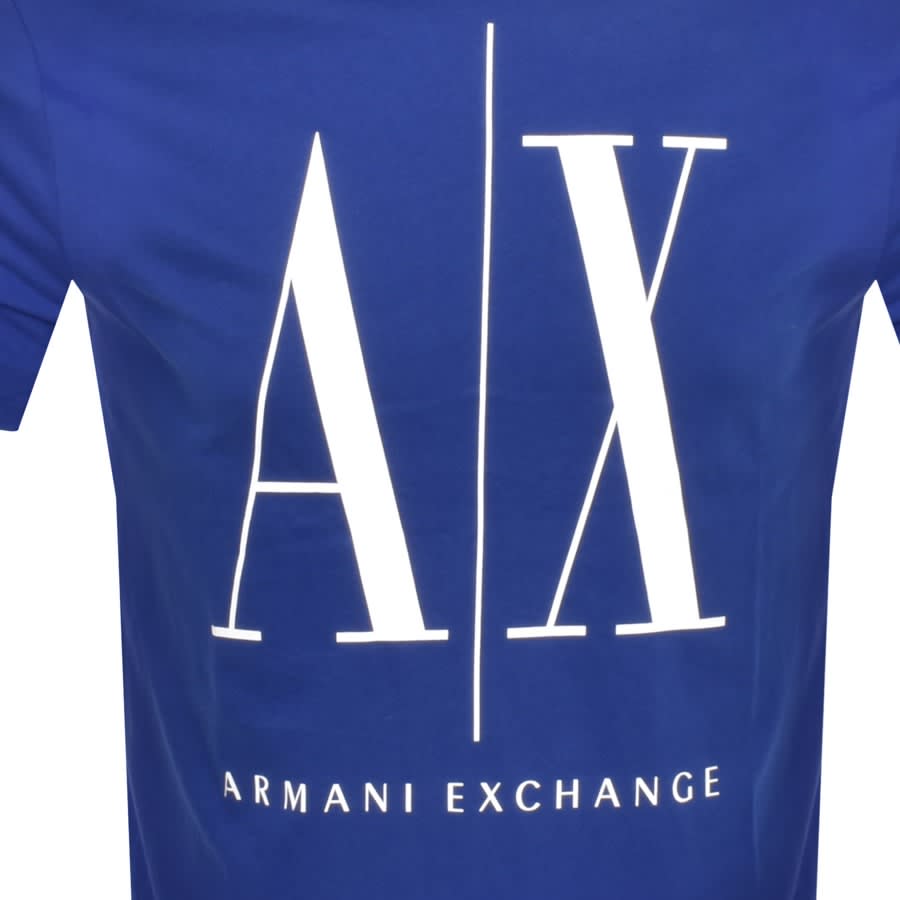 Armani exchange on sale t shirt blue