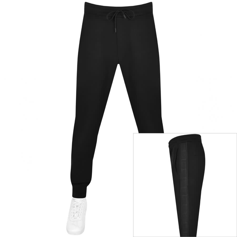 Emporio Armani Lounge Jogging Bottoms Black | Mainline Menswear