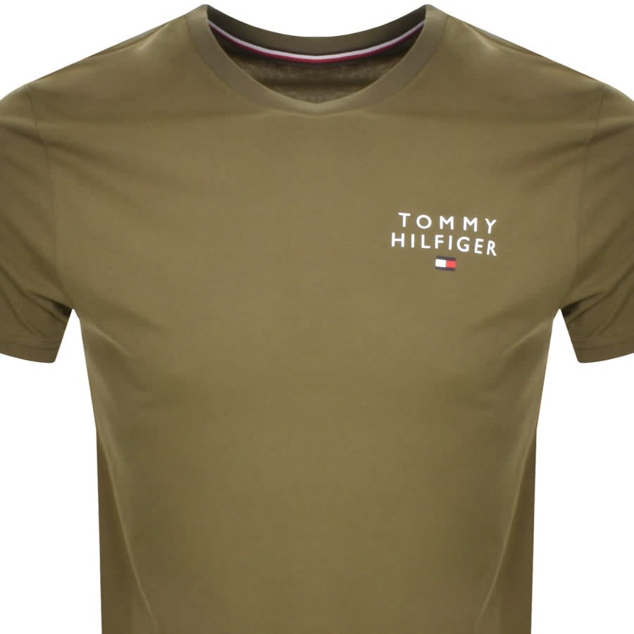 Tommy Hilfiger Logo T Shirt Green Mainline Menswear Canada