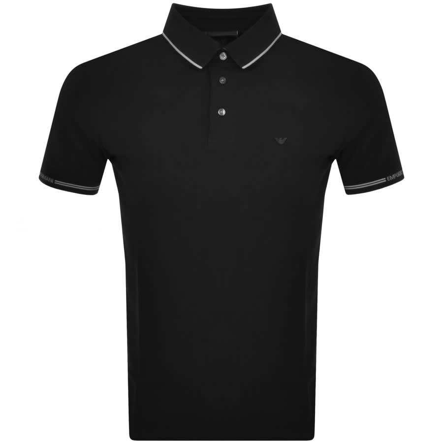 Polo Emporio Mainline States T United Menswear Sleeved Short Shirt Armani | Black
