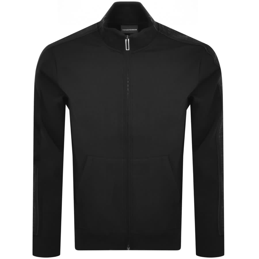 Emporio armani eagle clearance tape full zip hoodie
