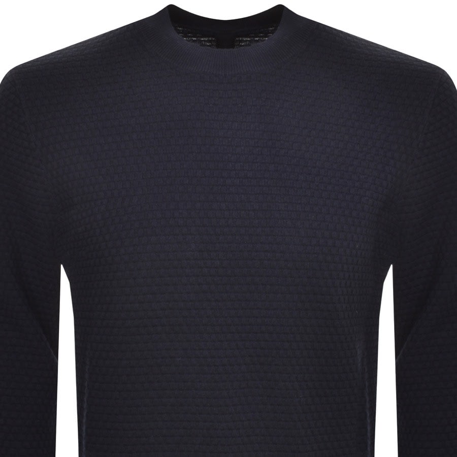 Armani Exchange Logo Knit Jumper Navy Mainline Menswear Canada