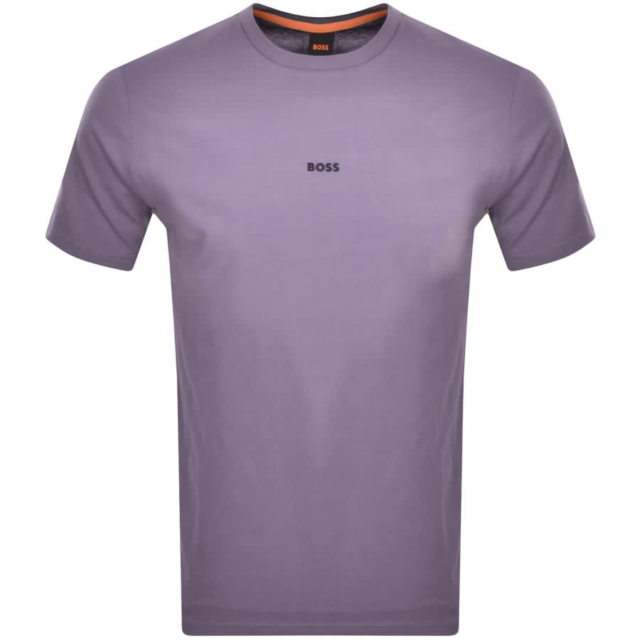 Purple hugo boss t sales shirt