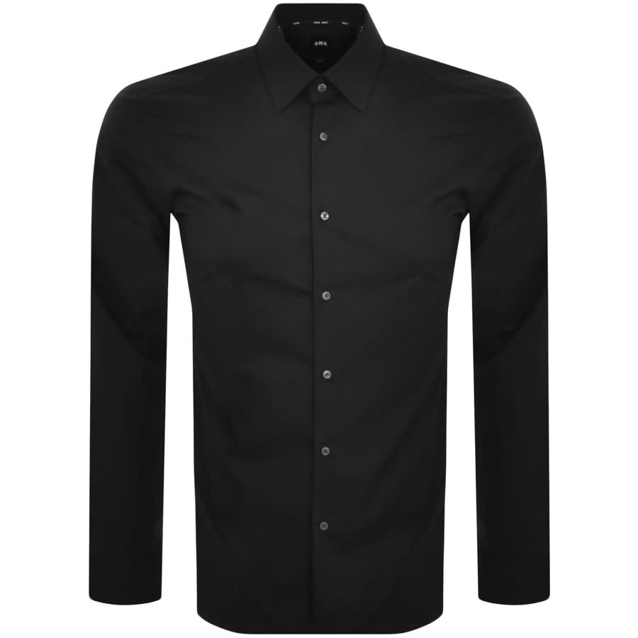 BOSS H Hank Kent Long Sleeved Shirt Black | Mainline Menswear