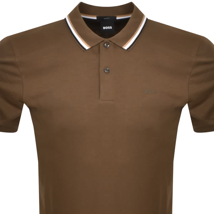 Boss khaki polo top