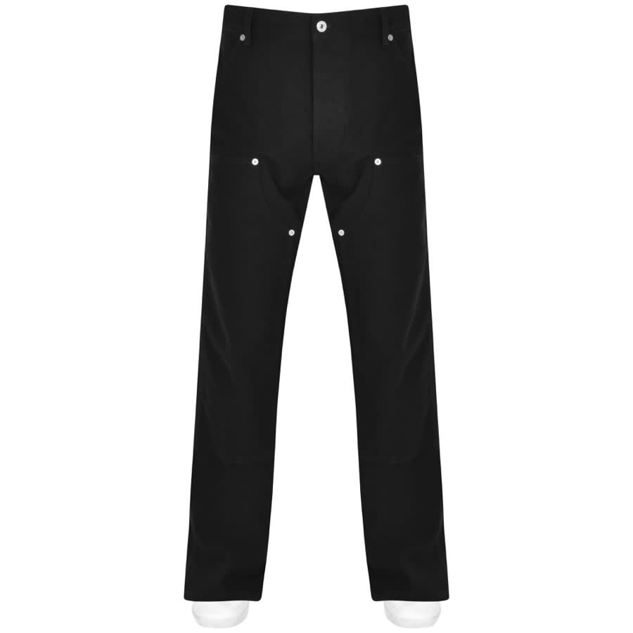 Black top designer pants