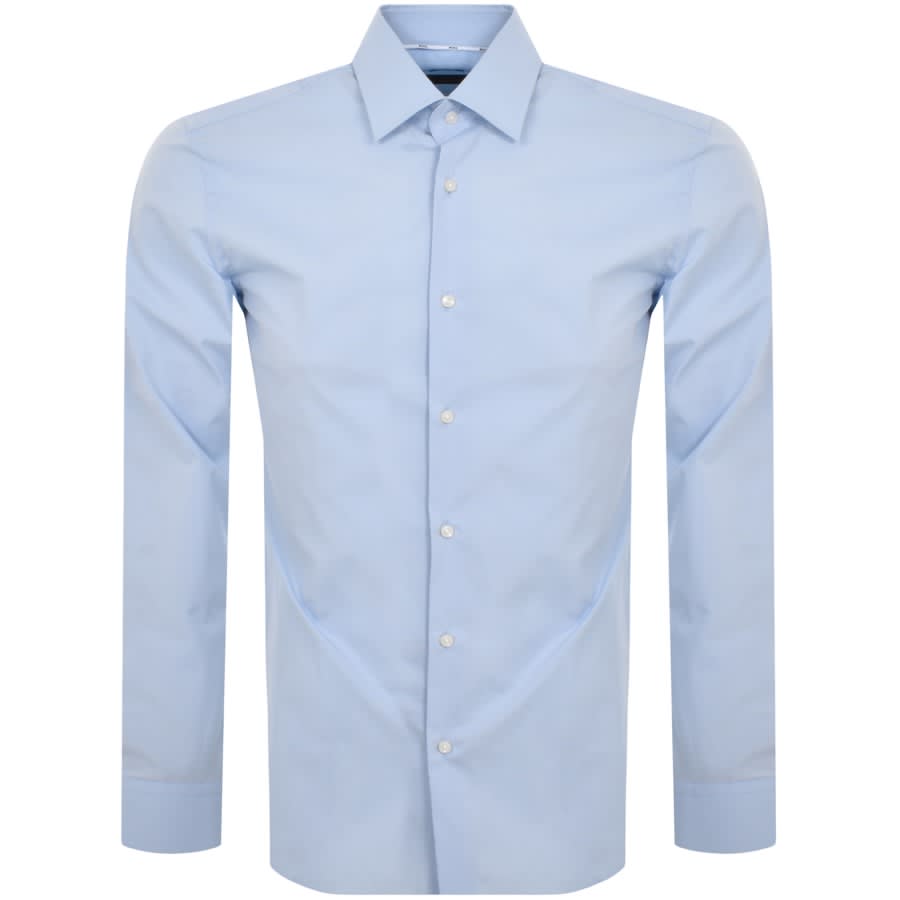 BOSS H Hank Kent Long Sleeved Shirt Blue | Mainline Menswear