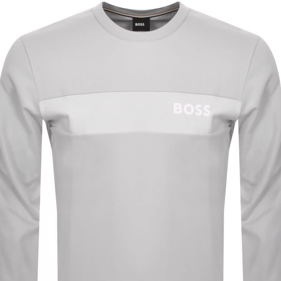 Boss heritage logo sweatshirt deals