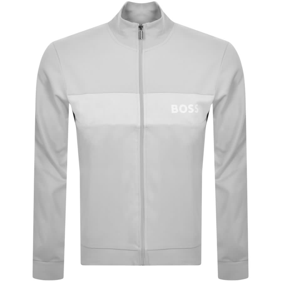 BOSS Loungewear Full Zip Sweatshirt Grey | Mainline
