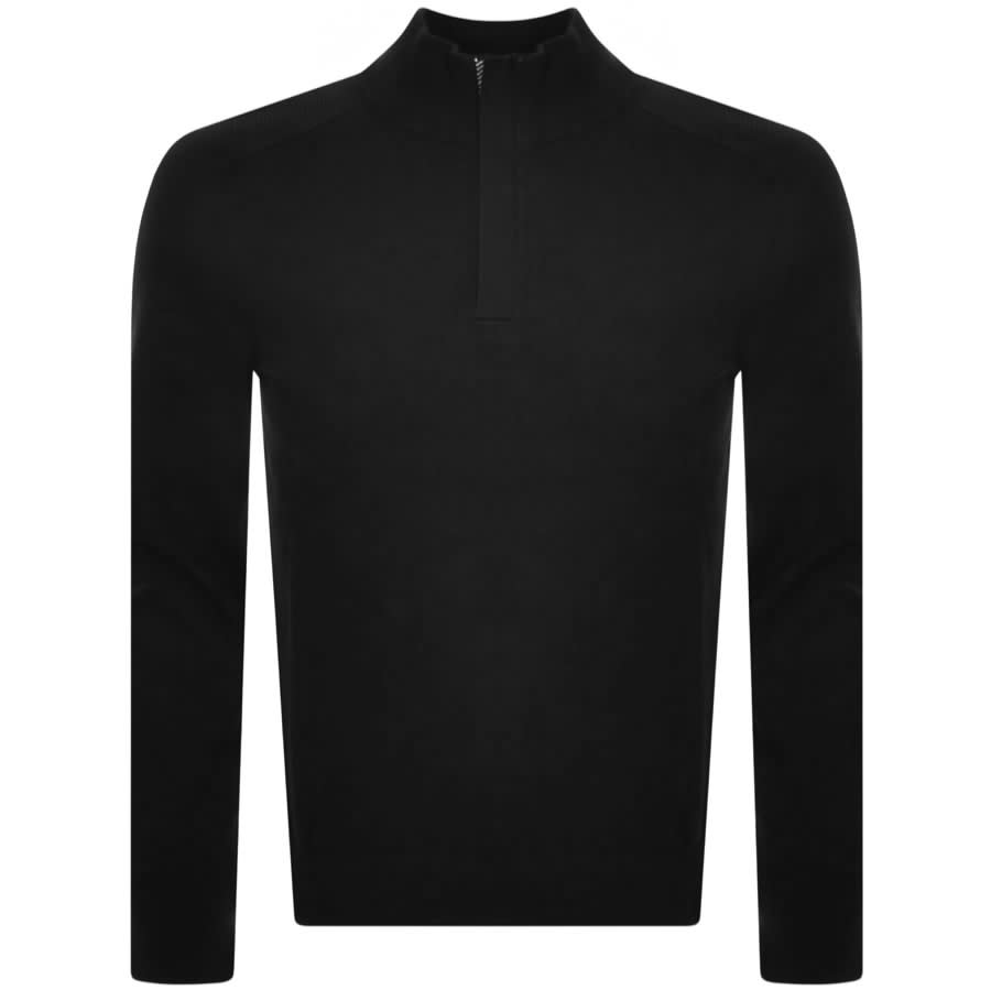 BOSS Maretto Half Knit Jumper Black | Mainline Menswear