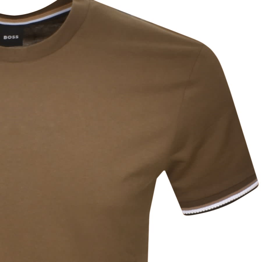 BOSS Thompson 04 Jersey T Shirt Khaki Mainline Menswear Canada