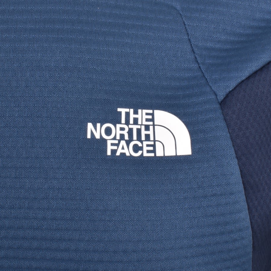North face blue discount sweatshirt