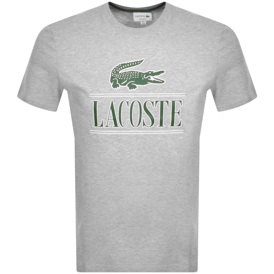 balance træt digtere Lacoste Logo T Shirt Grey | Mainline Menswear United States