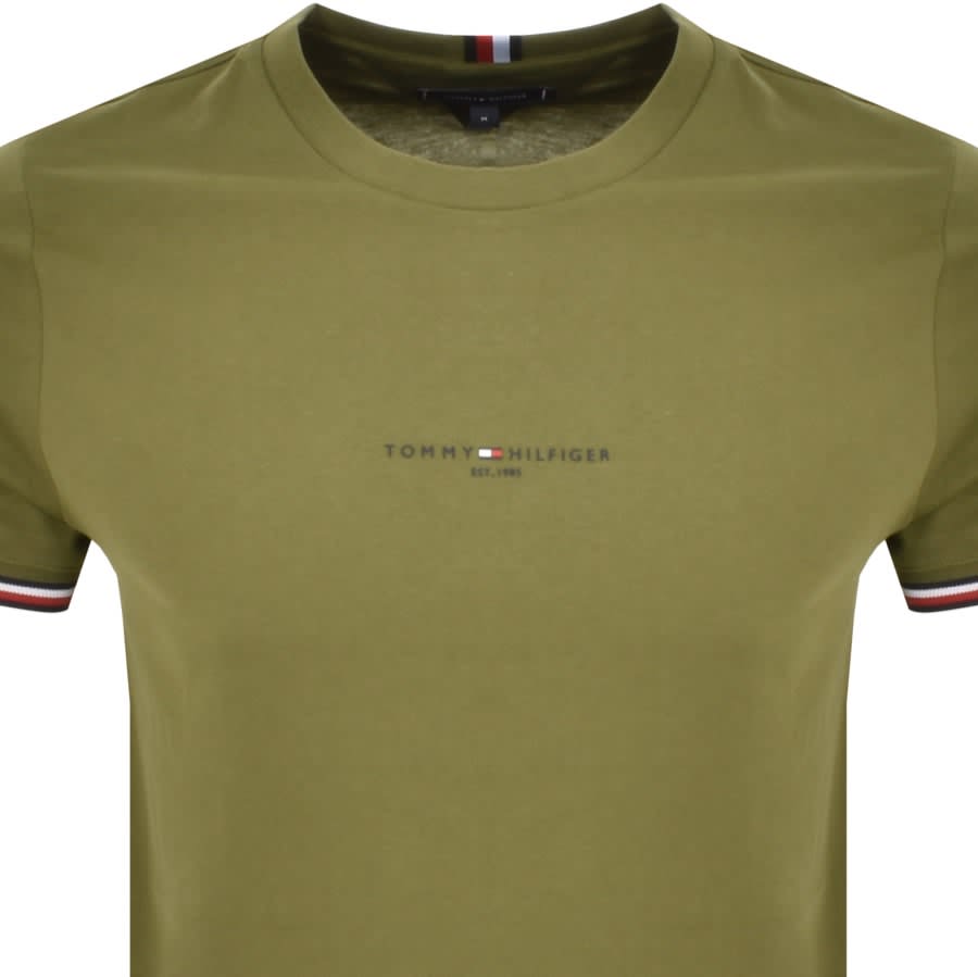 Tommy hilfiger 2025 green t shirt
