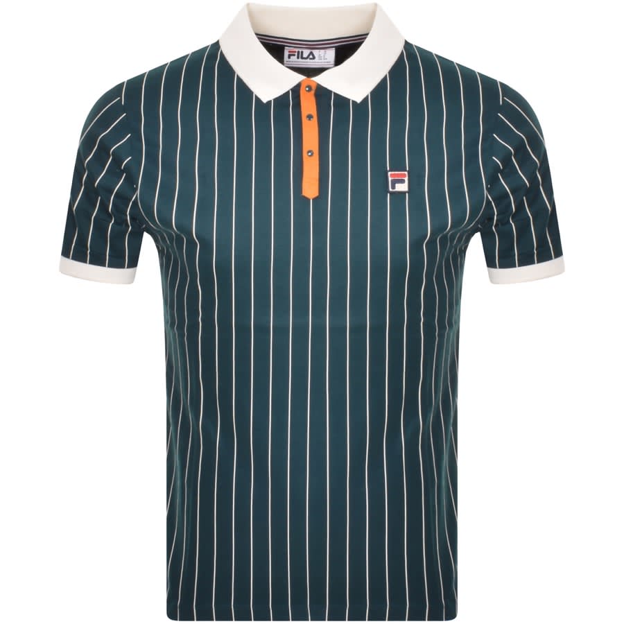 Fila Vintage Striped Polo Shirt