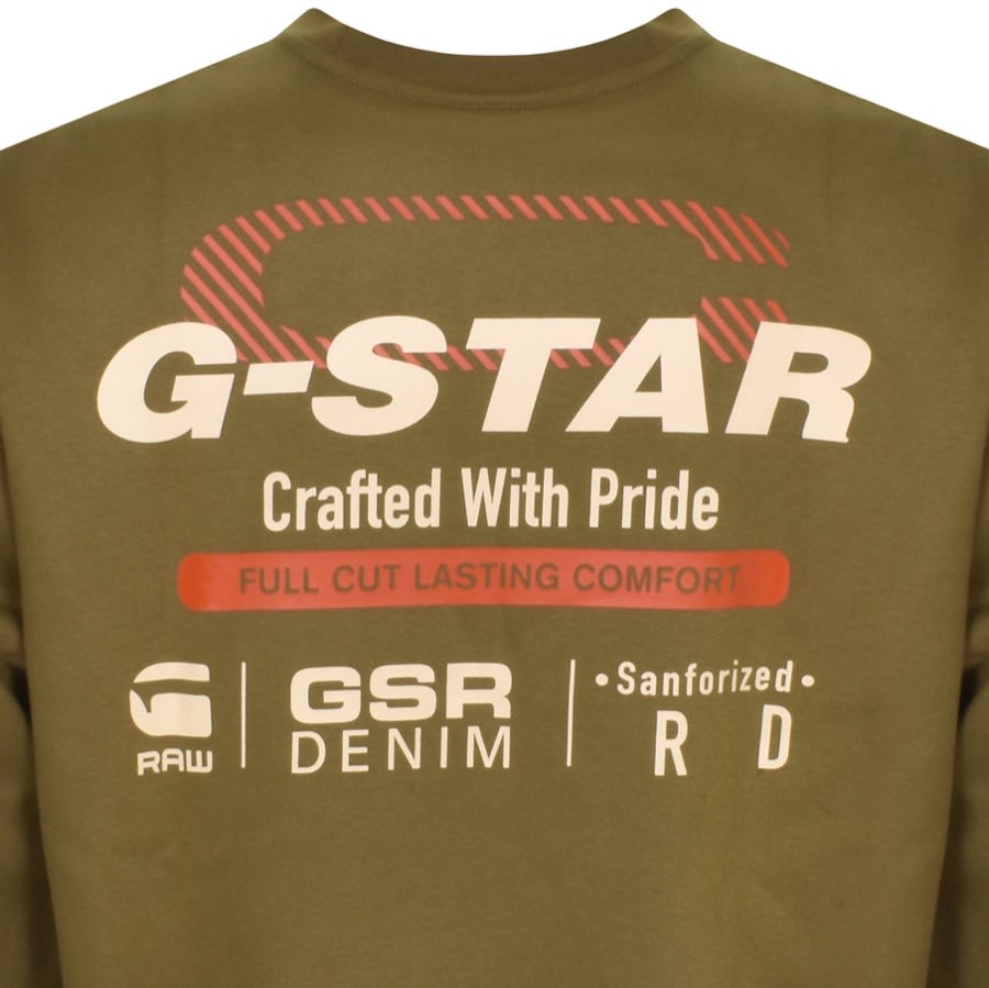 G Star Raw Old Skool Sweatshirt Green