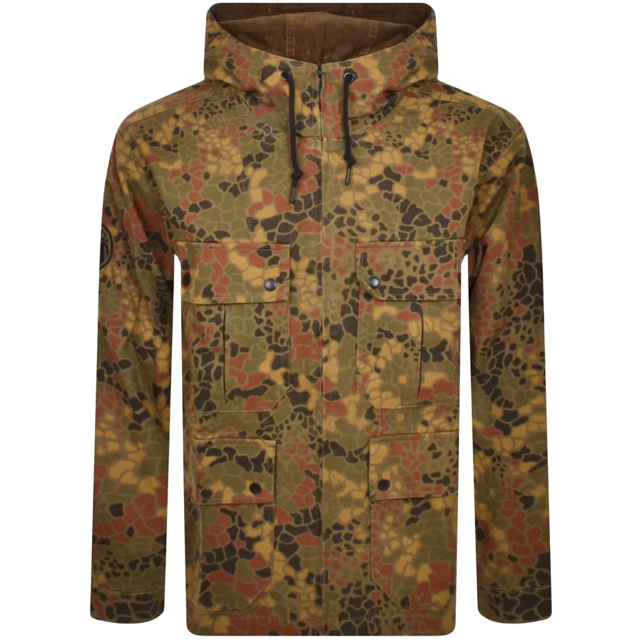 Pretty Green Aquiesce Camo Jacket Brown