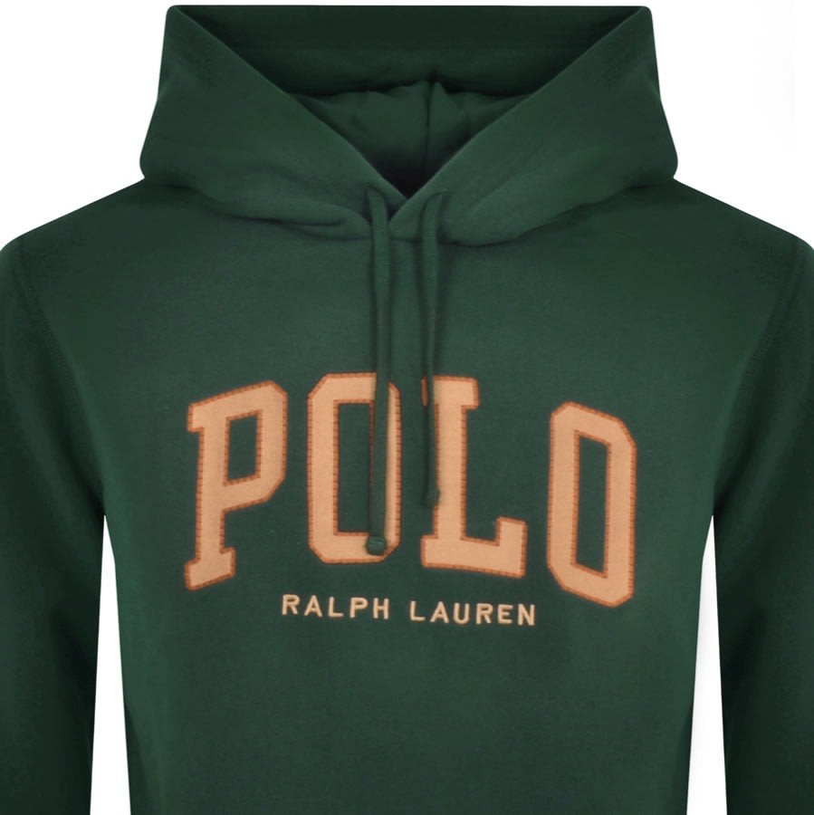 Polo hoodie top green