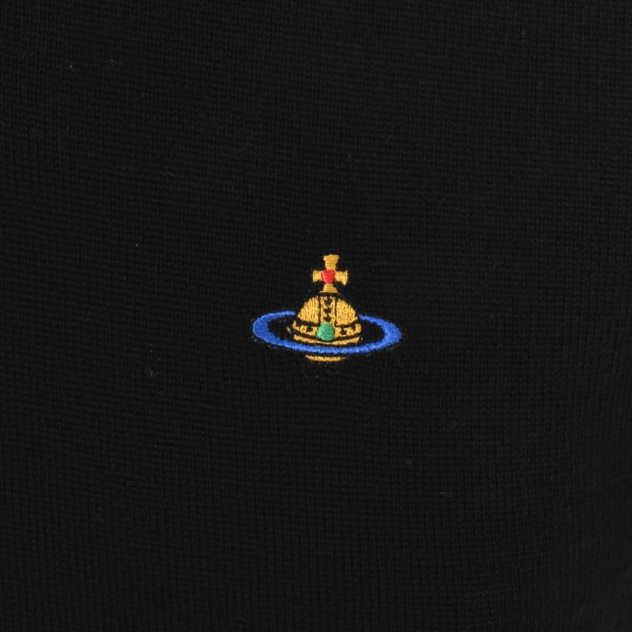 Vivienne Westwood Knit Polo T Shirt Black Mainline Menswear
