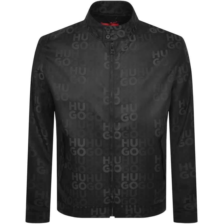 Mens black clearance hugo boss jacket