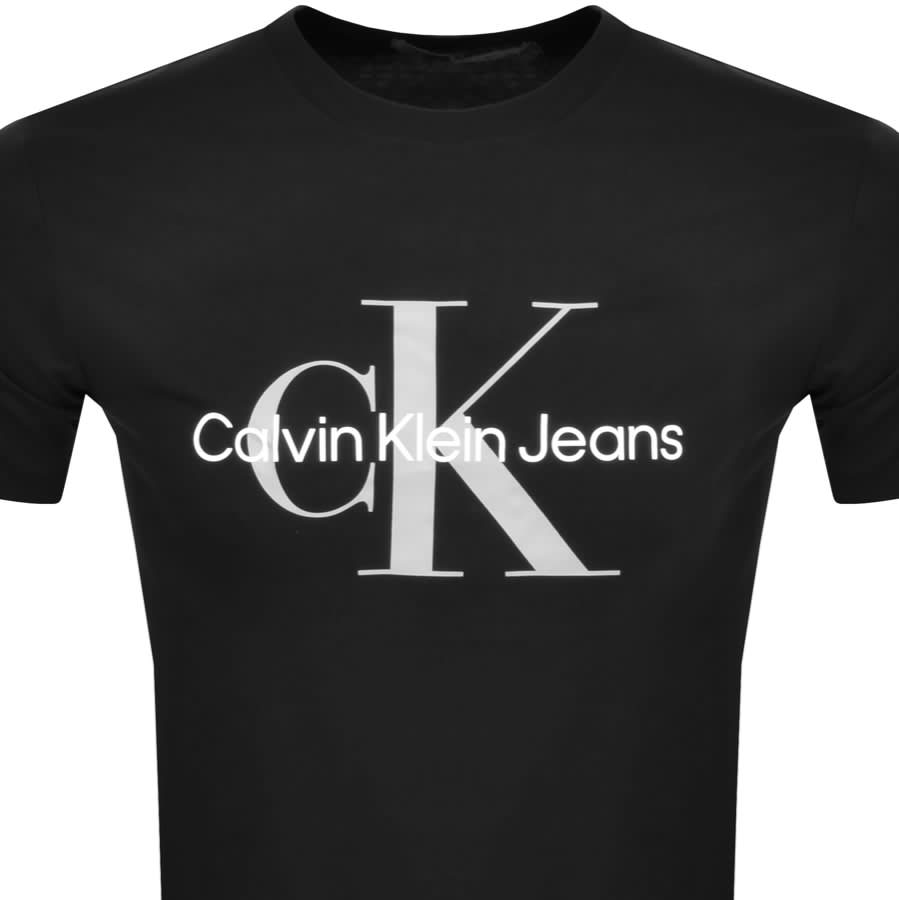 Calvin Klein Jeans Monologo T Shirt Black
