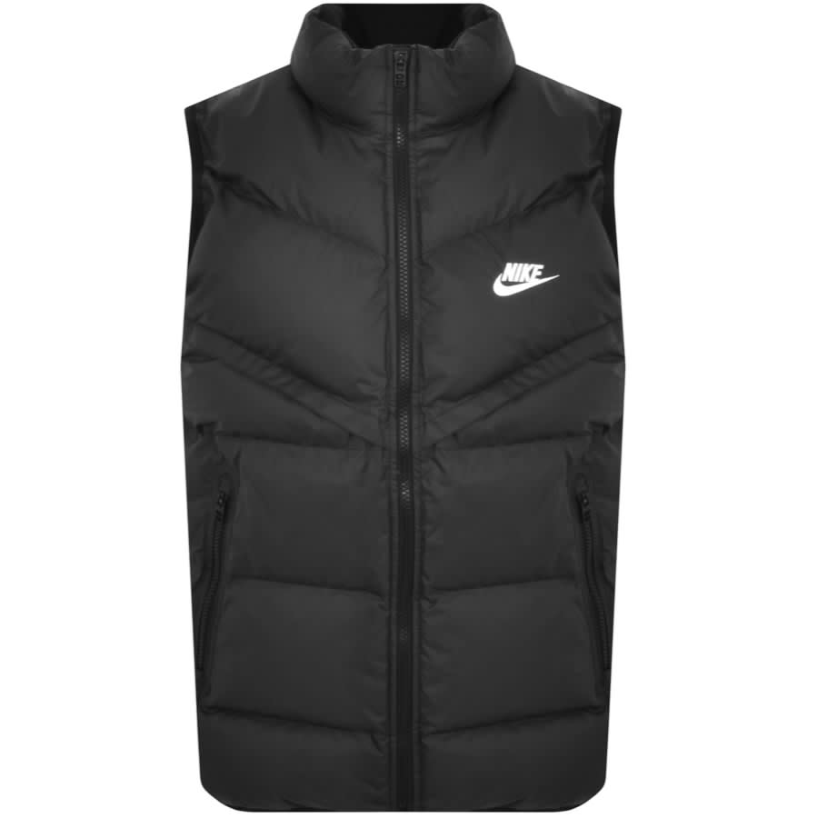 Nike Padded Logo Gilet Black | Mainline Menswear