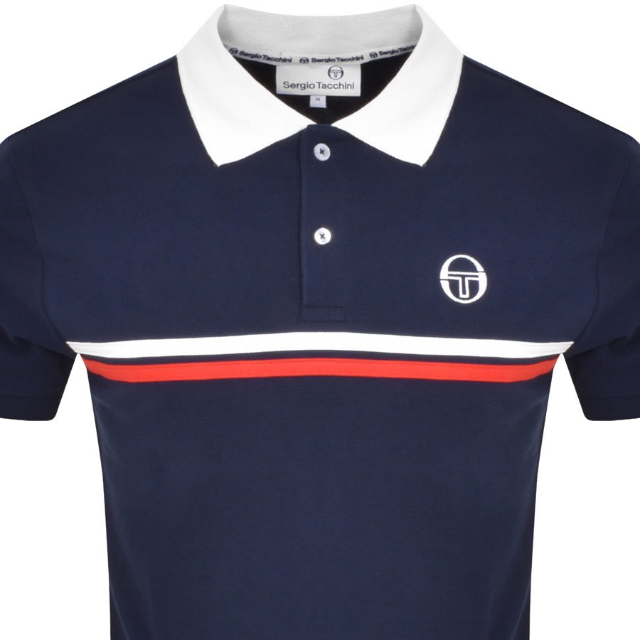 Sergio Tacchini Supermac Polo T Shirt Navy Mainline Menswear Canada