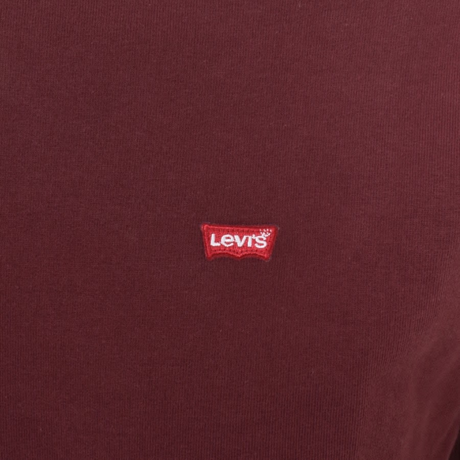 Levis Original Crew Neck Sweatshirt Burgundy Mainline Menswear
