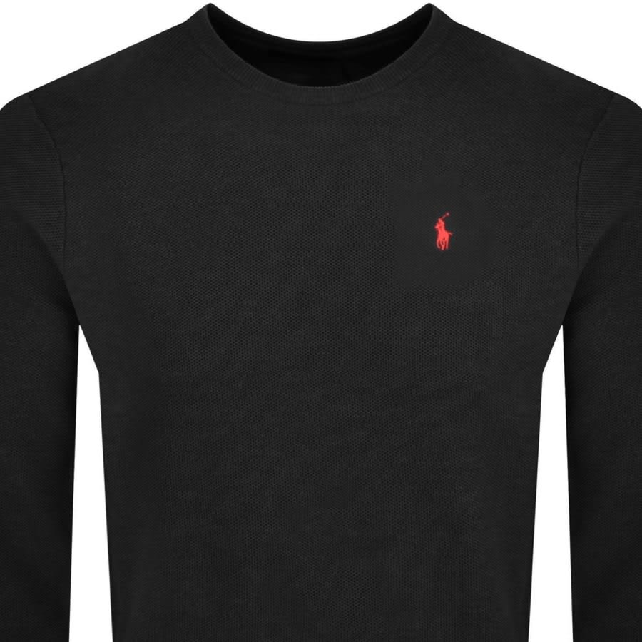 Ralph lauren black crew neck jumper store