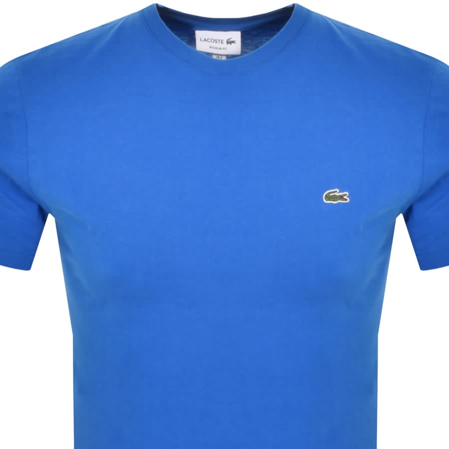 Lacoste Crew Neck T Shirt Blue | Mainline Menswear