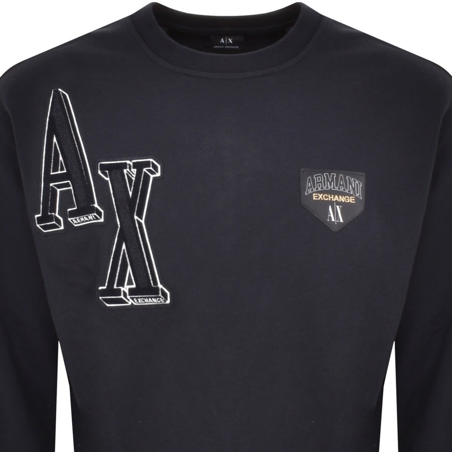 Armani exchange sales logo sweatshirt