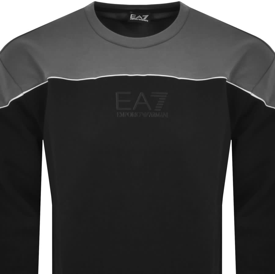 Black sales ea7 sweatshirt